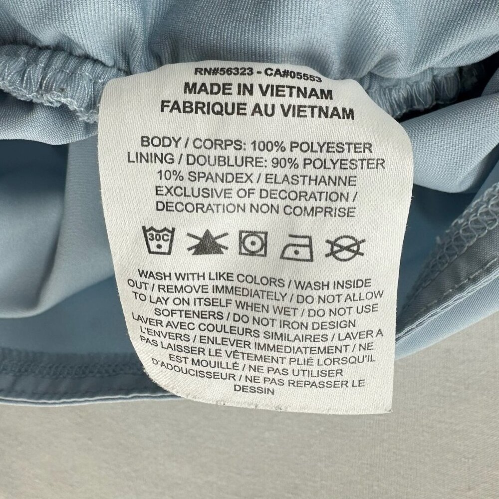 Nike Dri-Fit One Athletic Short Women XS Mid Rise Brief Lined Elastic Waist Blue - Picture 8 of 12